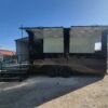 8.5 x 16 stage merchandising trailer with hydraulic ramp stage
