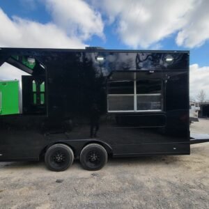 8.5 x 16 blackout porch trailer with 12-foot kitchen and porch - view 7