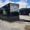 8.5 x 16 blackout porch trailer with 12-foot kitchen and porch