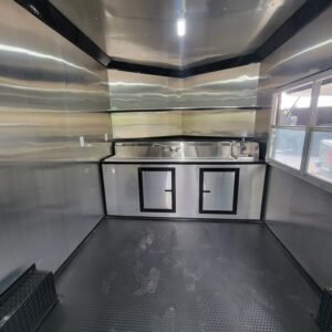 8.5 x 16 blackout porch trailer with 12-foot kitchen and porch - view 8