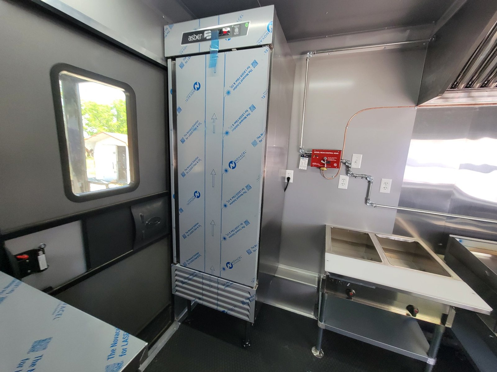 8.5′ X 22′ Concession Trailer Black With Blackout Trim 8ft BBQ Porch — photo 6