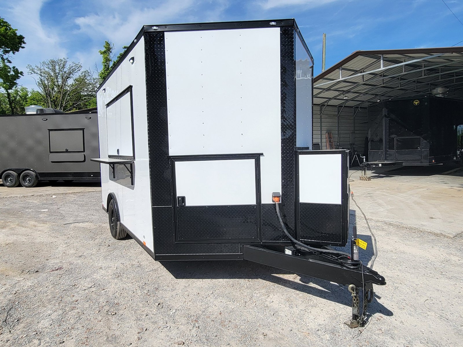 8.5′ X 12′ Concession Trailer White With Blackout Trim Food Event Catering — photo 3