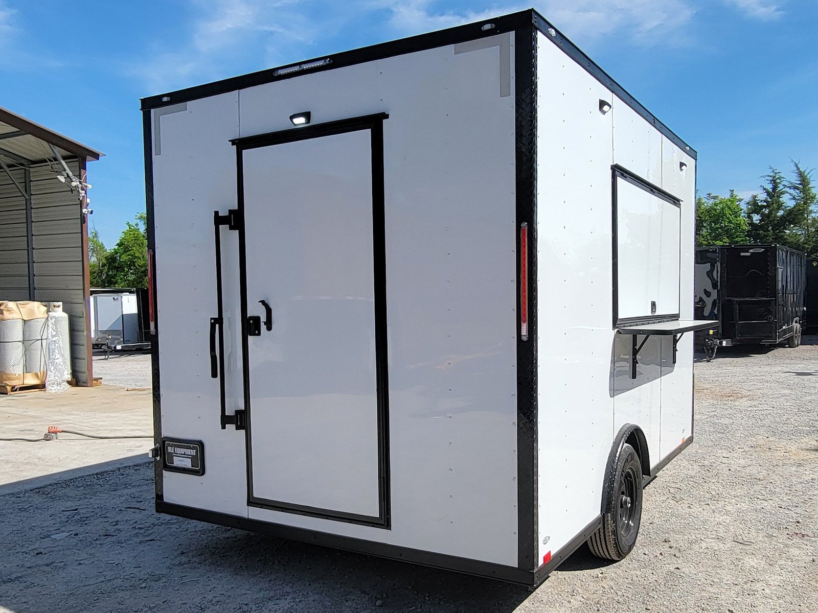 8.5′ X 12′ Concession Trailer White With Blackout Trim Food Event Catering — photo 5