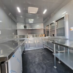 8.5 x 12 white blackout trailer with high-contrast trim - view 11