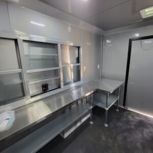8.5 x 12 white blackout trailer with high-contrast trim - view 13