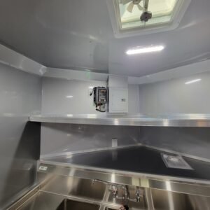 8.5 x 12 white blackout trailer with high-contrast trim - view 15