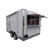 8.5 x 14 Custom Kitchen Trailer with dual marquee windows and vent hood