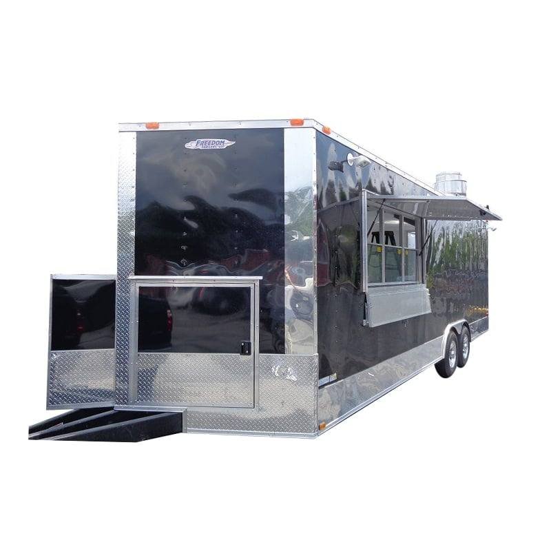 Concession Trailer 8.5’x24′ Black – Food Event Catering Vending