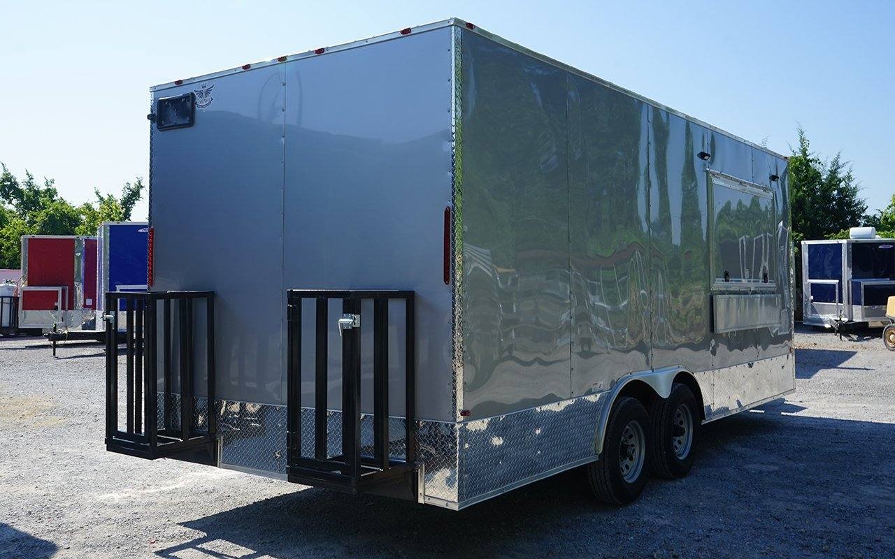 8.5′ x 20′ Concession Food Trailer Silver Event Catering Elite — photo 5