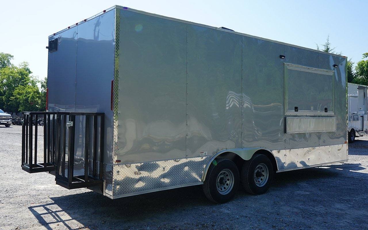 8.5′ x 20′ Concession Food Trailer Silver Event Catering Elite — photo 6