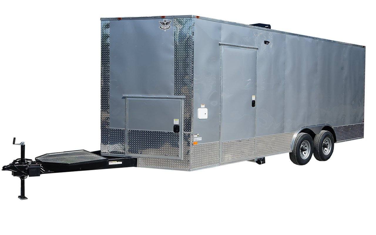 8.5′ x 20′ Concession Food Trailer Silver Event Catering Elite