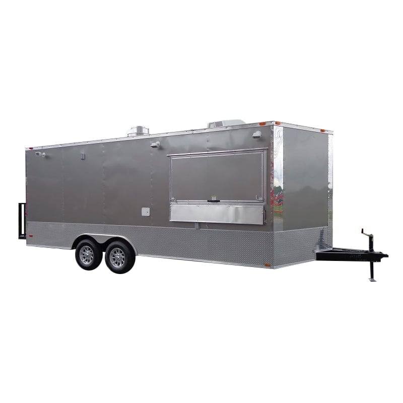 Concession Trailer 8.5’x20′ Grey – Custom Catering Food Event