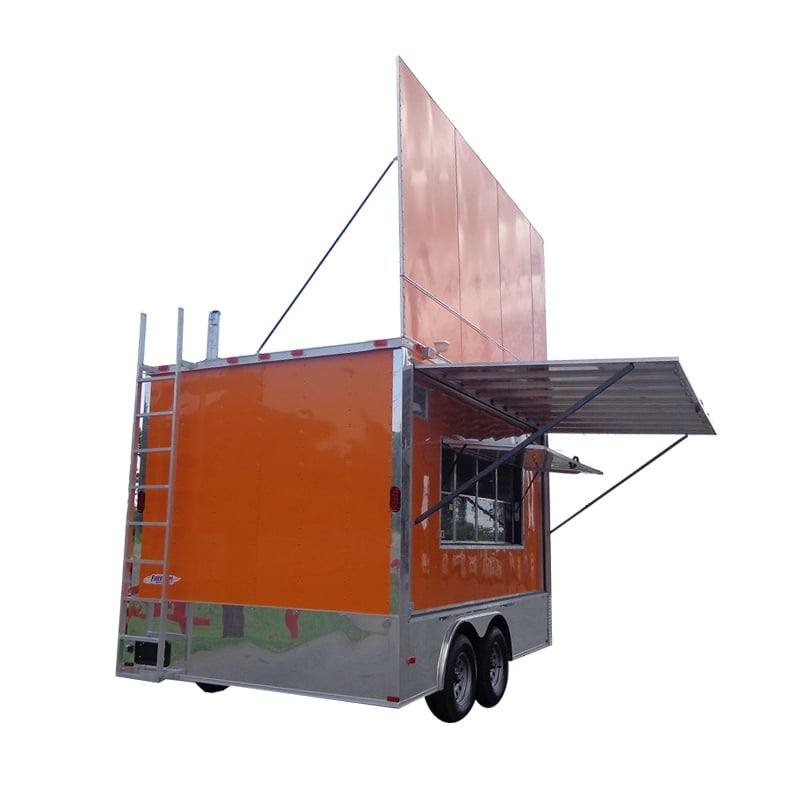 Concession Trailer Orange – 8.5′ x 14′ Billboard Merchandizing Event