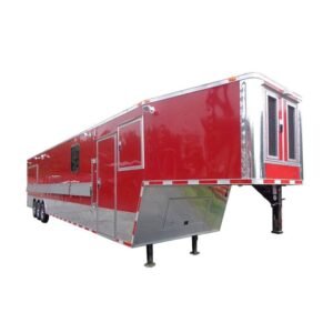 Concession Trailer 8.5'x44' Gooseneck Catering Vending Red