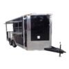 8 x 14 BBQ Trailer with 7-foot open smoker deck and enclosed kitchen