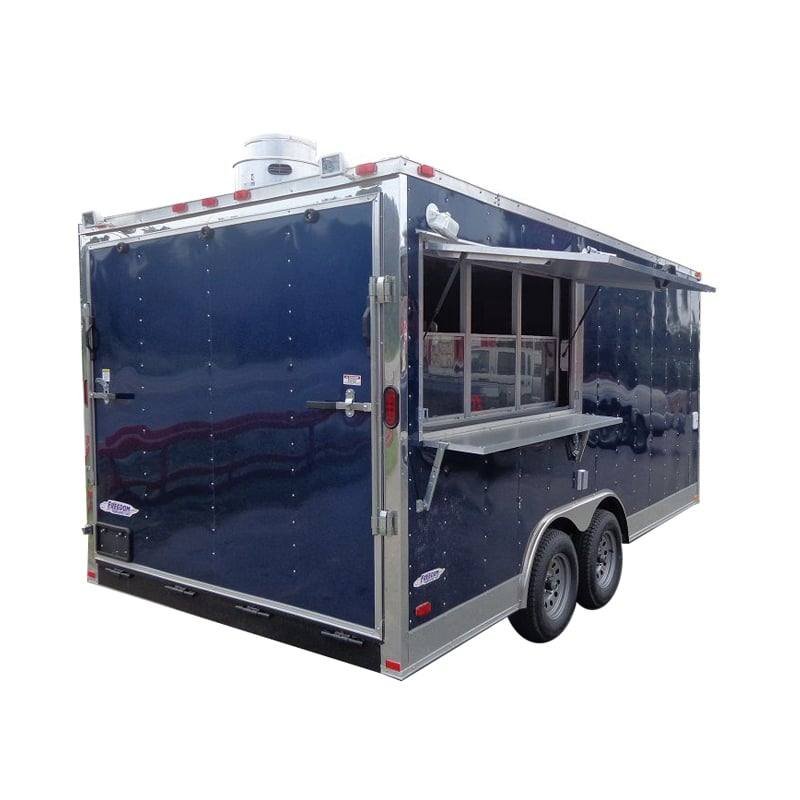 Concession Trailer 8.5′ x 17′ (Blue) Catering Enclosed Food Cart