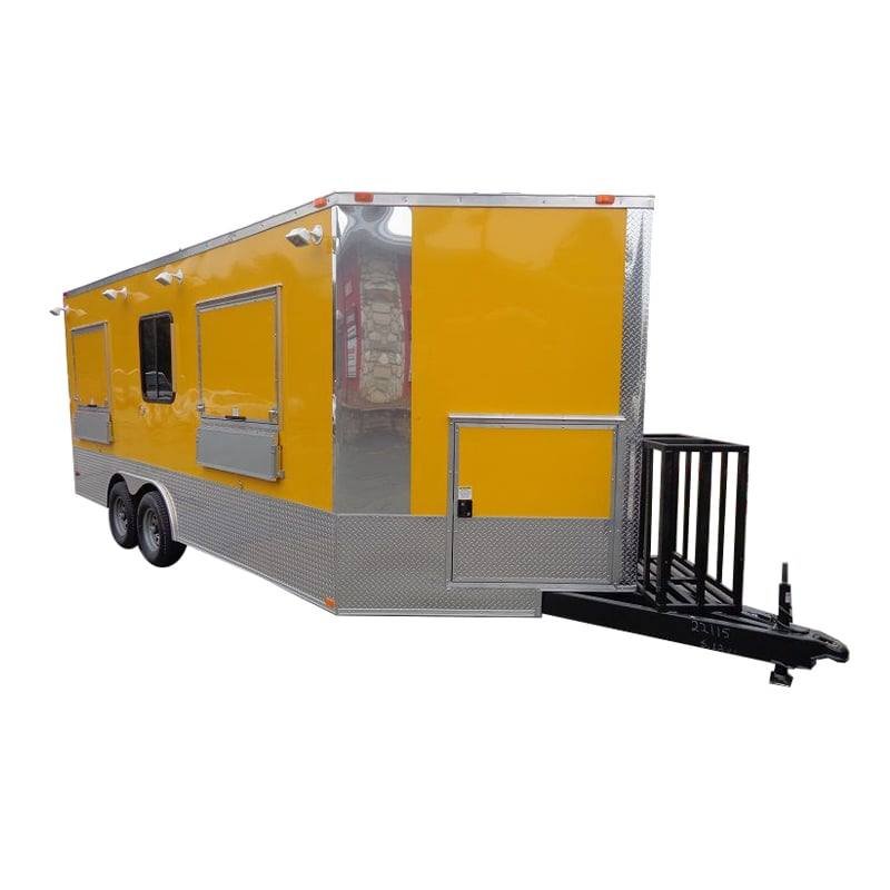 Concession Trailer 8.5’x18′ Vending Event Catering Food (Yellow)