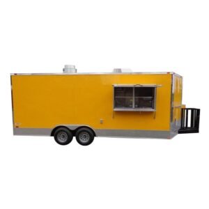 Concession Trailer 8.5' x 20' (Yellow) Enclosed Vending Food Custom