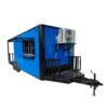 8.5 x 22 Cobalt Blue Trailer with rear porch and concession window