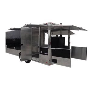 Concession Trailer 8.5'x24' Black BBQ Food Event Catering