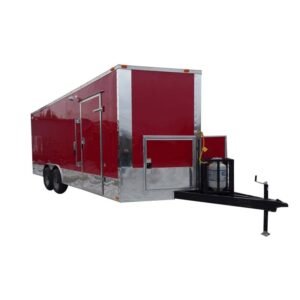 Concession Trailer 8.5'x20' Red - Custom Vending Food Catering
