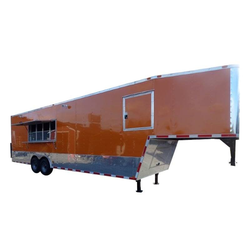 8.5′ x 34′ Orange Catering Event Concession Food Trailer