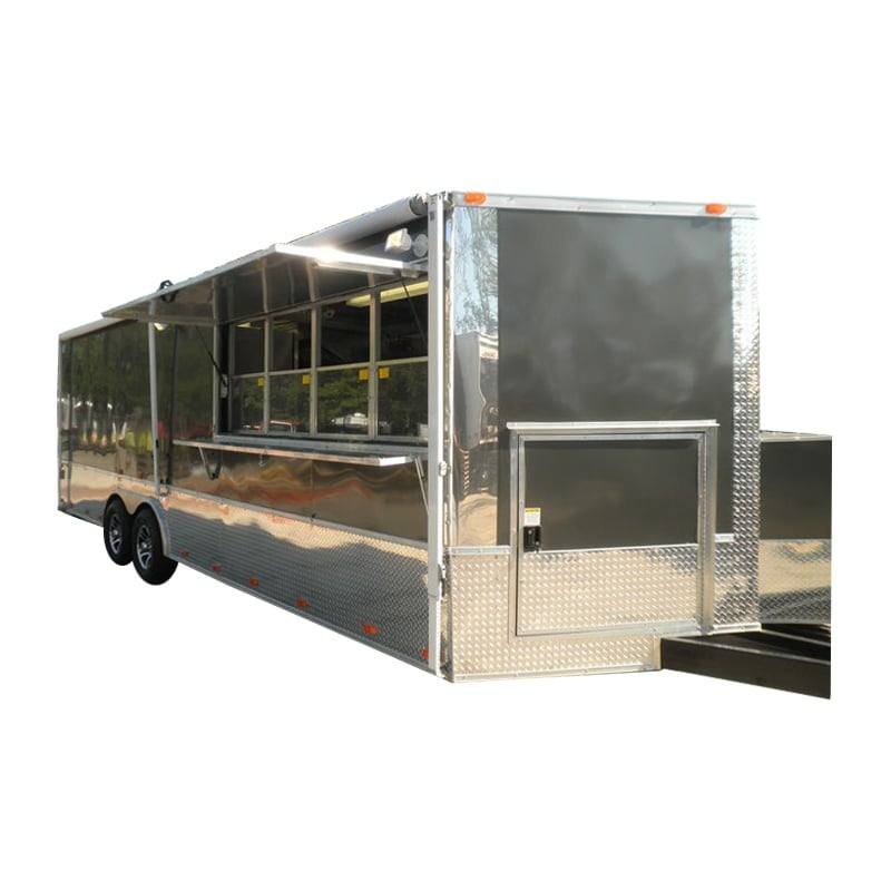 Concession Trailer 8.5’x24′ Silver – Food Catering Event Vending