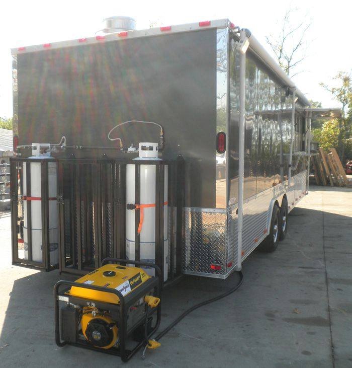 Concession Trailer 8.5’x24′ Silver – Food Catering Event Vending — photo 6