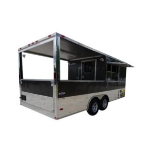 Concession Trailer 8.5'X20' Black BBQ Food Event Catering