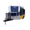 8.5 x 14 Indigo Blue Trailer two-tone with 8-foot commercial grease hood