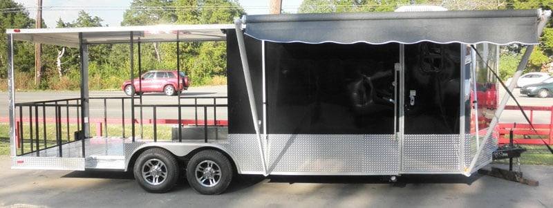 Concession Trailer 8.5’x24′ Black – BBQ Smoker Event Food — photo 3