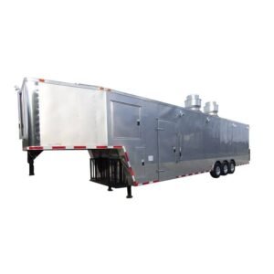 Concession Trailer 8.5'x41' Silver Frost Gooseneck Event Catering