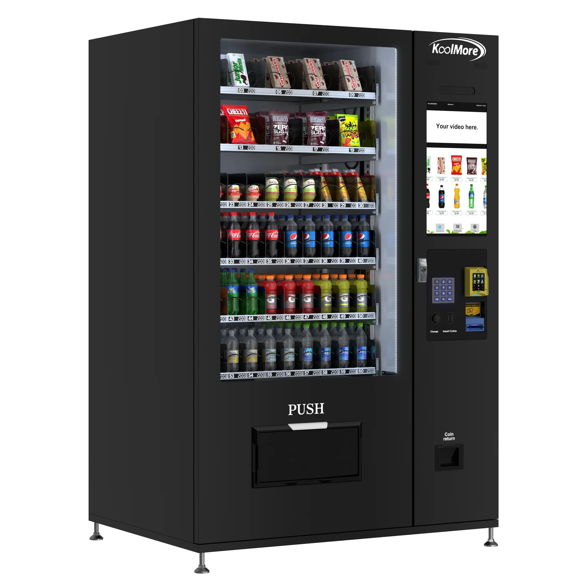 272398.webp Compact 23/10 combo vending machine front view - view 2