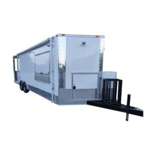 Concession Trailer 8.5'x24' White - (With Appliances) Event Smoker Kitchen