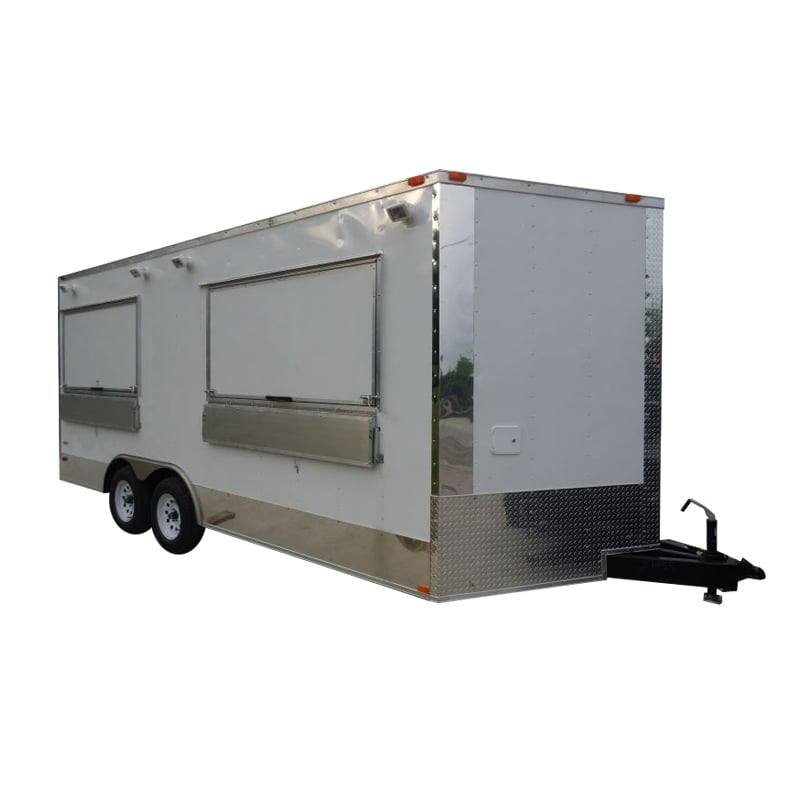 Concession Trailer 8.5′ x 18′ White – Food Catering Event