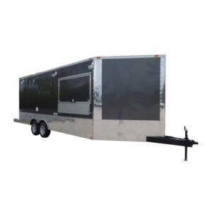 Concession Trailer 8.5' x 20' Charcoal Gray Catering Trailer