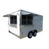 8.5 x 14 White Event Trailer with dual 5-foot service windows