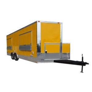 Yellow 8.5' x 20'  Concession Trailer Food Catering Event