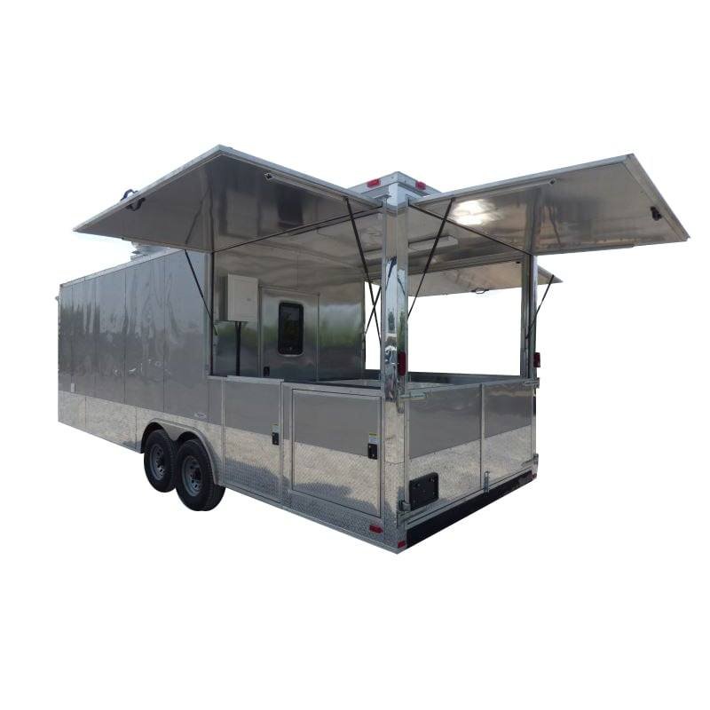Concession Trailer Arizona Beige 8.5′ x 26′ BBQ Smoker Event Catering Restroom