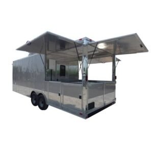 Concession Trailer Arizona Beige 8.5' x 26' BBQ Smoker Event Catering Restroom
