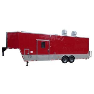 Concession Trailer 8.5'x30' Red - Food Event Catering BBQ
