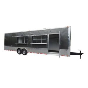 Concession Trailer 8.5' x 30' Charcoal Gray - Catering Food Vending