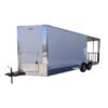 8.5 x 20 White Catering Trailer with semi-screwless finish and 8-foot porch