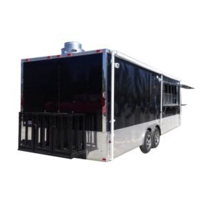 Concession Trailer 8.5'x24' Black - Vending Food BBQ Catering