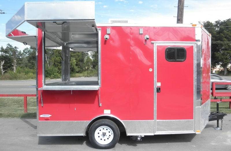 Concession Trailer 8.5’x12′ Red – Vending Catering Event Food — photo 3