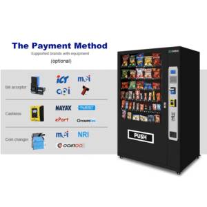 ePay combo vending machine cashless front view - view 2