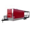 8.5 x 24 Red Concession Trailer with stainless countertops and serving window