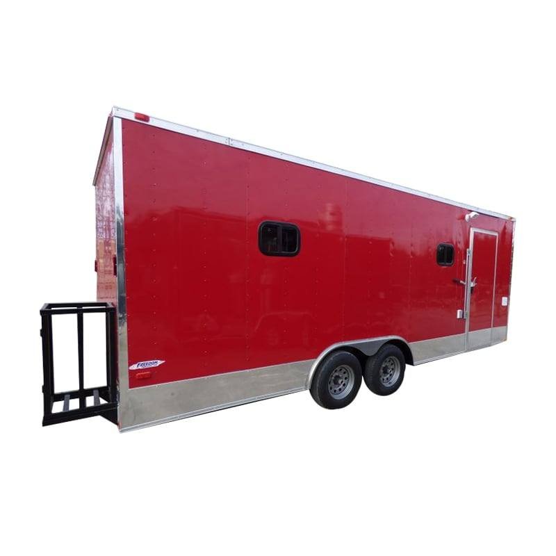 Concession Trailer 8.5’x22′ Red – Food Event Catering BBQ