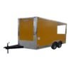 8.5 x 14 Penske Yellow Trailer with half-walled 6-foot porch