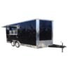 8.5 x 16 Black Vending Trailer with 42-inch vent hood